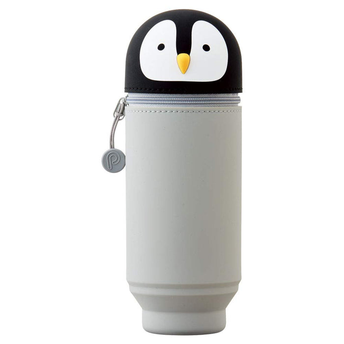 Lihit Lab Stand Pen Case Big Punilab Penguin A7714-10 - Japan