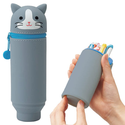 Lihit Lab Stand Pen Case Punilab Hachiwareneko A7712-4 Japan