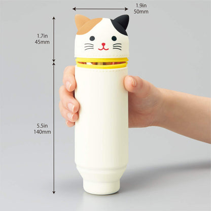 Lihit Lab Stand Pen Case Punilab Hachiwareneko A7712-4 Japan
