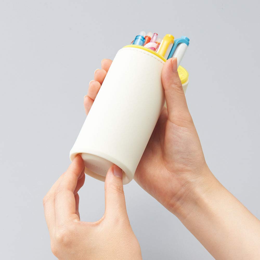 Lihit Lab Stand Pen Case Punilab Mikeneko A7712-7 Japan