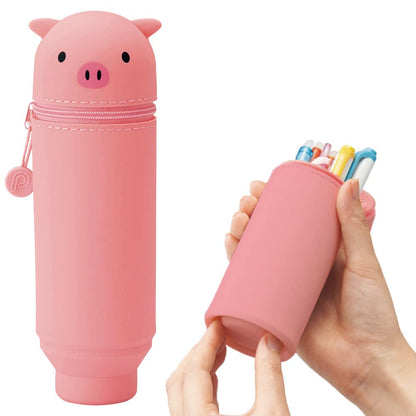 Lihit Lab Stand Pen Case Punilab Pig A7712-5 Japan