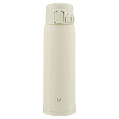 [Limited To Amazon.Co.Jp] Zojirushi (Zojirushi) Water Bottle Direct Drink [One-Touch Open] Stainless Steel Mug 480Ml Ivory Sm-Sta48-Cb