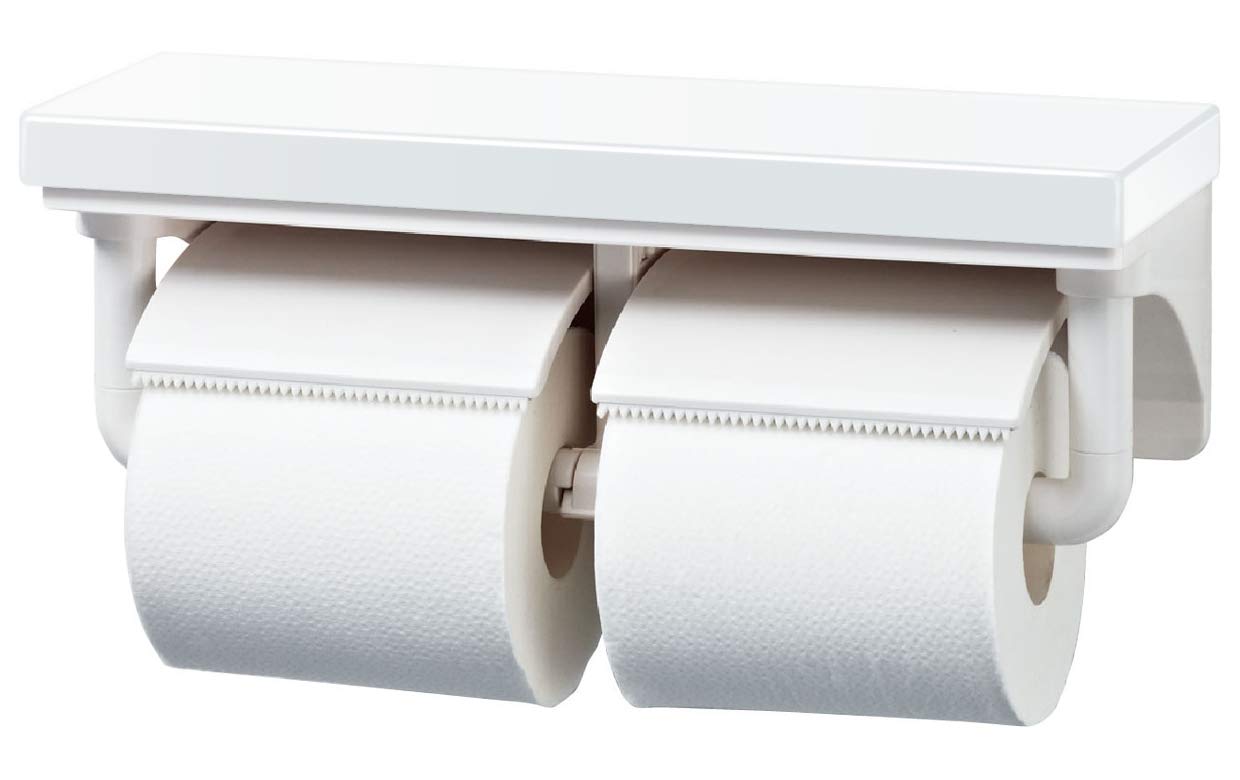 Lixil Inax Double Paper Roller White Shelf Japan Cf-Aa64Ku/Wa