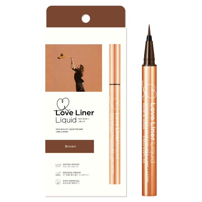 Loveliner Liquid Eyeliner (Brown) - Made In Japan