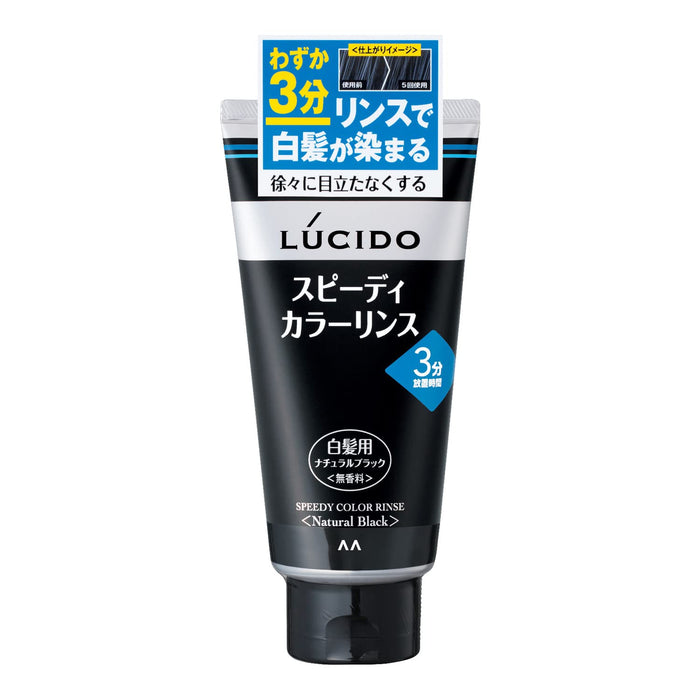 Lucido Speedy Color Rinse Natural Black 160G Gray Hair Dye Japan With Rinse