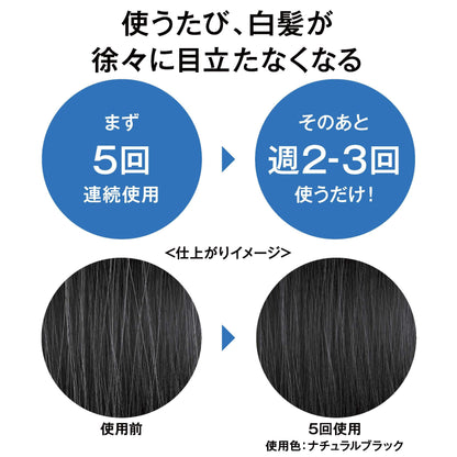 Lucido Speedy Color Rinse Natural Black 160G Gray Hair Dye Japan With Rinse