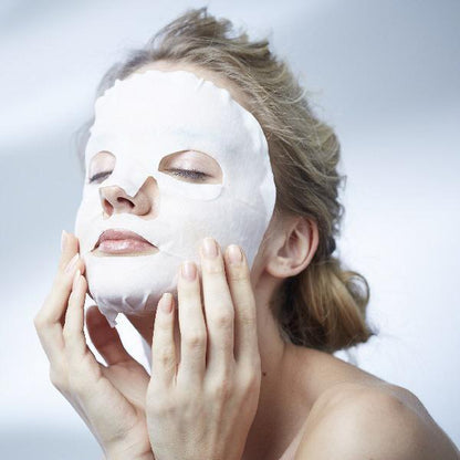 White Facial Sheet Mask by Lululun Pack of 5 for Brightening Skincare