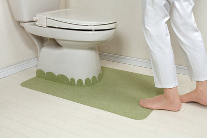 Sanko Mitsuba Okunaga Toilet Mat 60X90Cm Green Okudake Suction Ke-96 Made In Japan Washable Deodorant