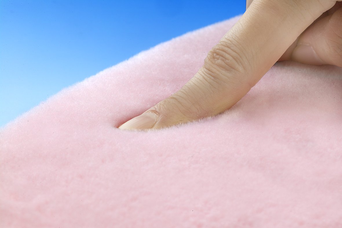 Sanko Mitsuba Japan No Slip Toilet Mat Okunaga Fluffy 60X70Cm Pink Kf-01