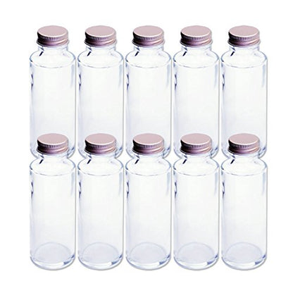 Rhyme Japan Herbarium Cylindrical Glass Bottle 100Cc Set Of 10