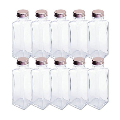 Rhyme Japan Herbarium Square Column Glass Bottle 100Cc 10-Pc Set