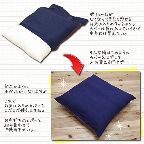 Ikehiko Japan 裸色 Meisen 尺寸靠垫 2 件套 55X59Cm (#9507850)
