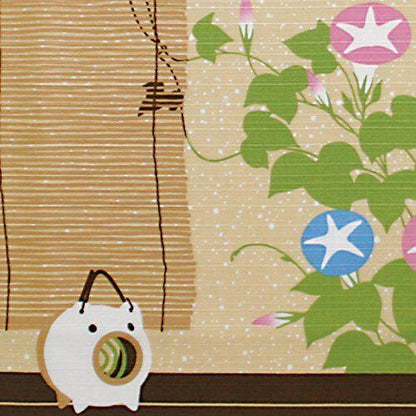 Maeda Senko Cotton Furoshiki Bento Lunch Cloth (Summer Morning Glory)
