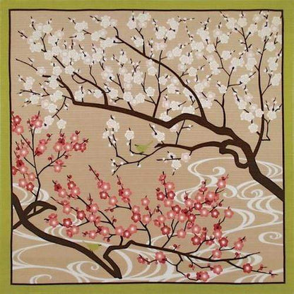 Maeda Senko Cotton Furoshiki Bento Lunch Cloth (Winter Ume Blossoms)
