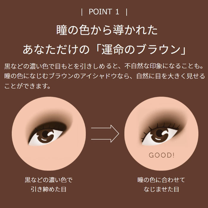 Maquillage Be303 Rich Cafe Latte 日本戲劇造型眼睛 1