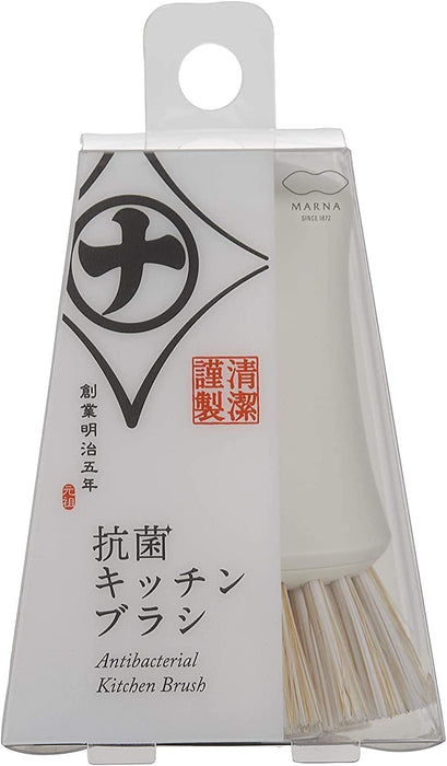 Marna K750W Clean Antibacterial Kitchen Brush Japan - Normal/White/Mini (Handle Included/Freestanding)