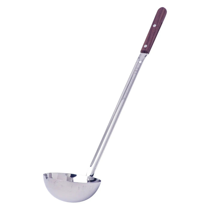 Marutama Stainless Steel Long Ladle With Wooden Handle 144ml