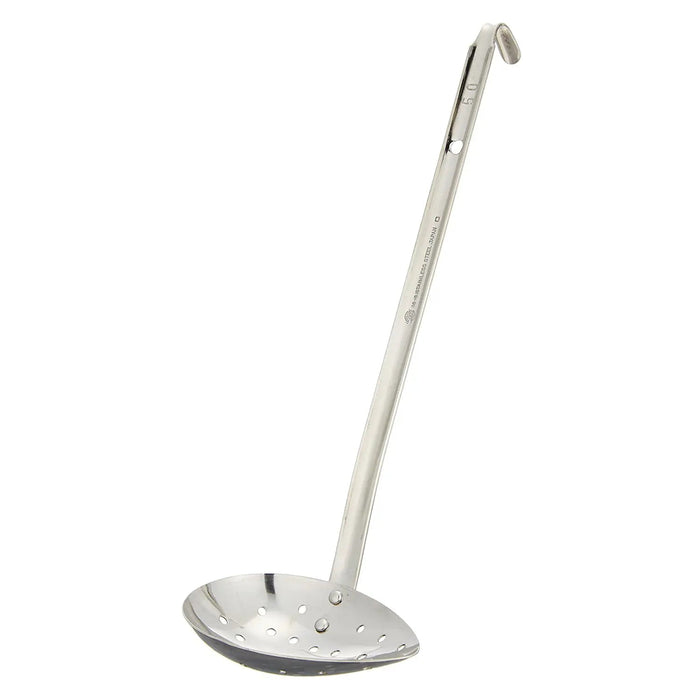 Marutama Stainless Steel Side-Scooping Ladle With Holes 20ml