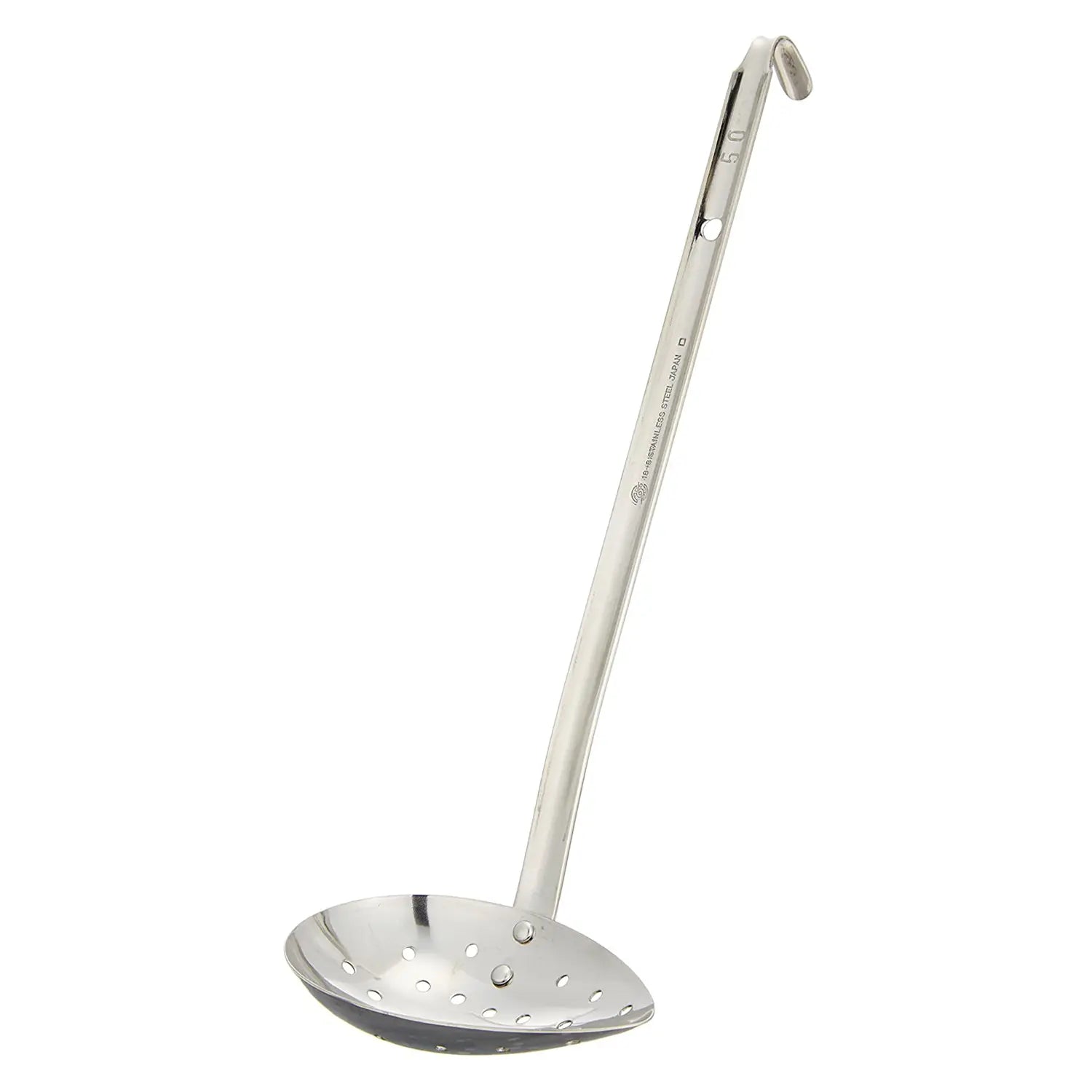 Marutama Stainless Steel Side-Scooping Ladle With Holes 30ml
