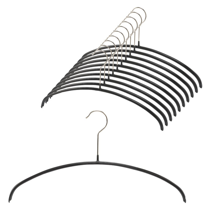 Tomorrow Japan Mawa German Non-Slip Hanger 36P 10Pc Black - Economical