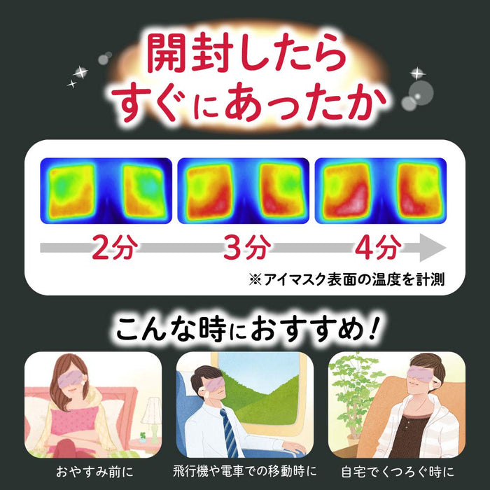 Megurism Megrhythm Steam Hot Eye Mask 12Pcs Japan For Men