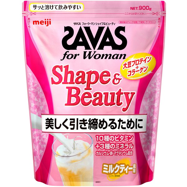 Meiji Savas For Woman Shape & Beauty Milk Tea Flavor 900G Protein