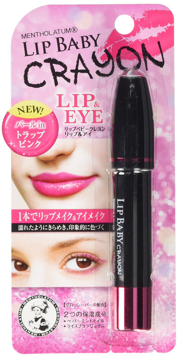 唇部蠟筆 曼秀雷敦 Lip &amp; Eye Trap 粉紅 3G 日本