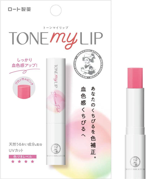 Mentholatum tone My lip blossom rose 2.4g