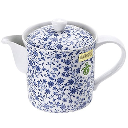 Itsumi Pottery Mh Pot Sweet Flower Large Cylindrical Tea Strainer 042597 - Made In Japan