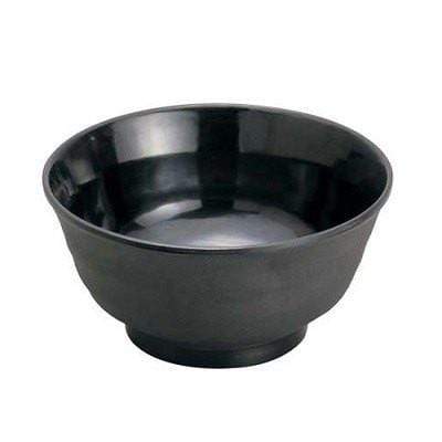 Min Melamine Dinnerware Donburi Rice Bowl 15cm - Black