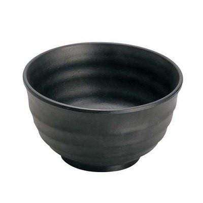 Min Melamine Dinnerware Rice Bowl 13.5cm - Black