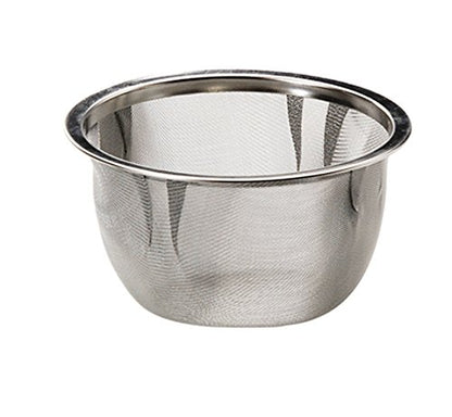 Itsumi Pottery Mino Ware 023343 Wide Mouth Pot Yv Black Matte W/ Deep Mushi Tea Strainer - Japan