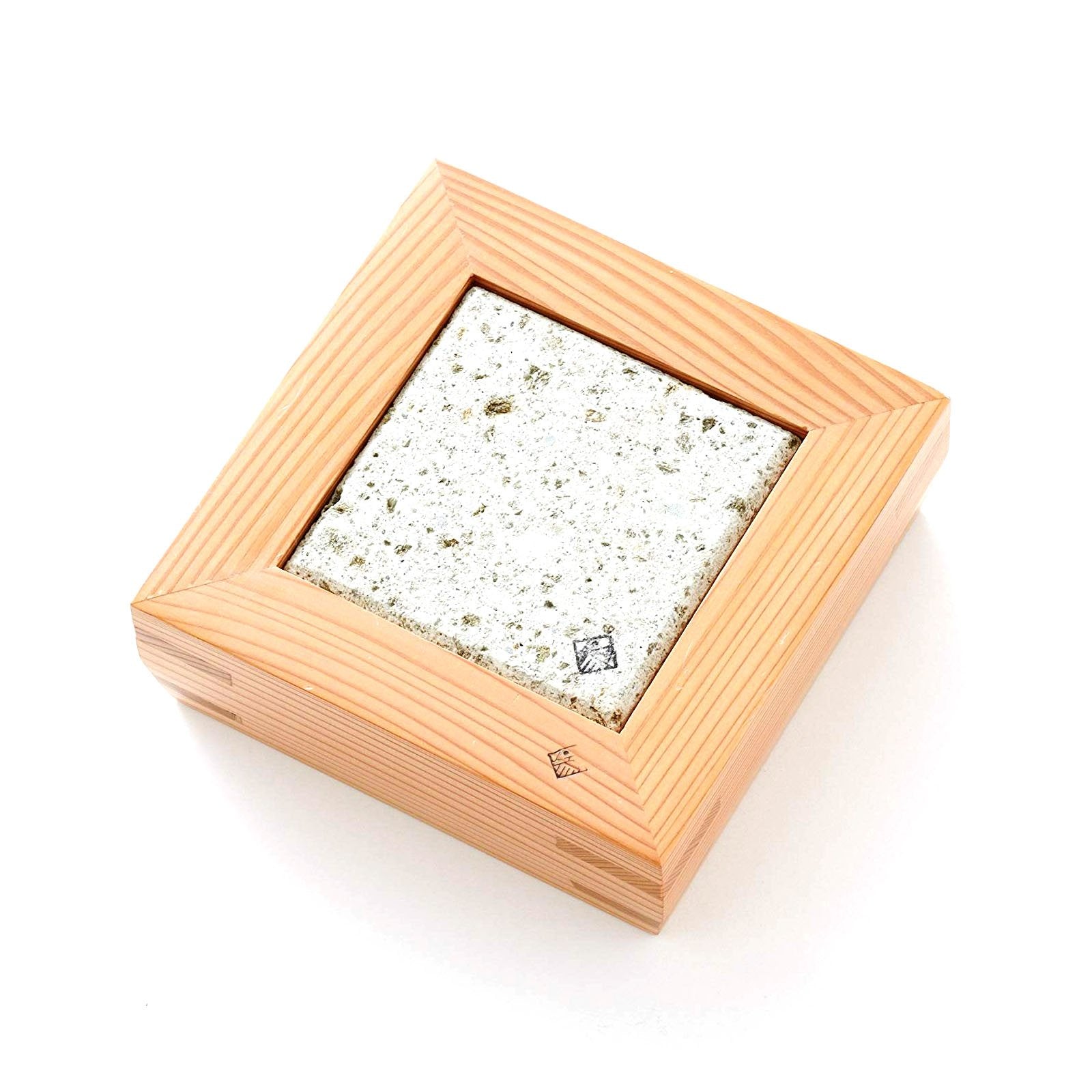 Miranda Style Omoeraku Japanese Cedar Frame Small Oya Stone Plate Thick Frame