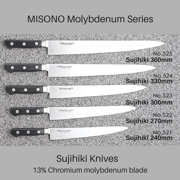 Misono Molybdenum Sujihiki Knife Sujihiki 240mm (No.521)