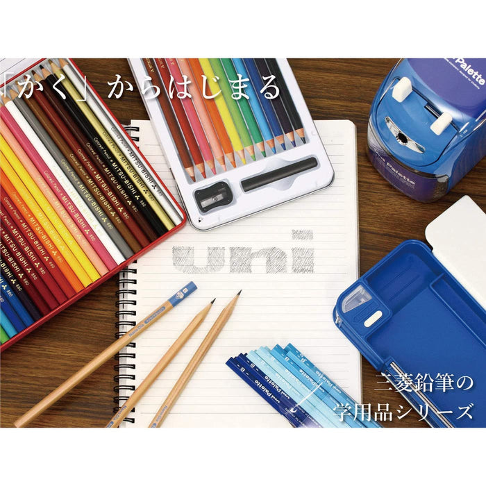 Mitsubishi Pencil Japan Kakikata Pencil Uni-Palette 2B Pastel Blue 12 K55602B