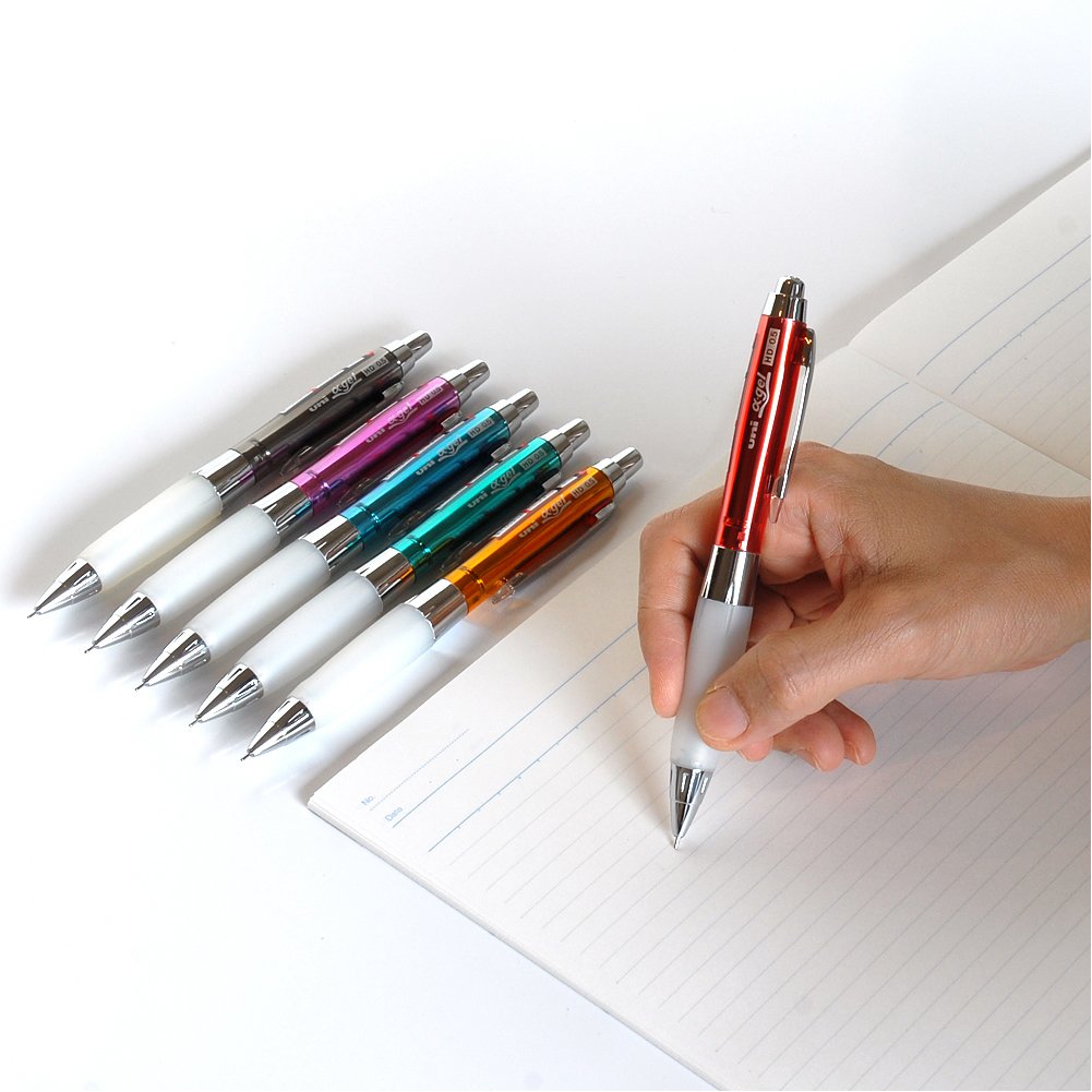 Mitsubishi Pencil Mechanical Pen Uni Alpha Gel 0.5 Chrome Black Japan M5618Gg1Pc.24