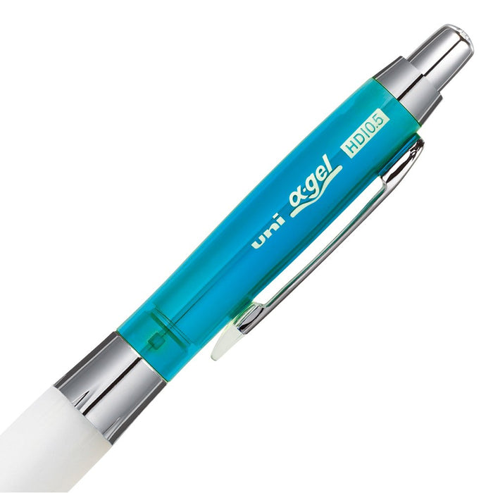 Mitsubishi Pencil Mechanical Pen Uni Alpha Gel 0.5 Chrome Light Blue From Japan - M5618Gg1Pc.8