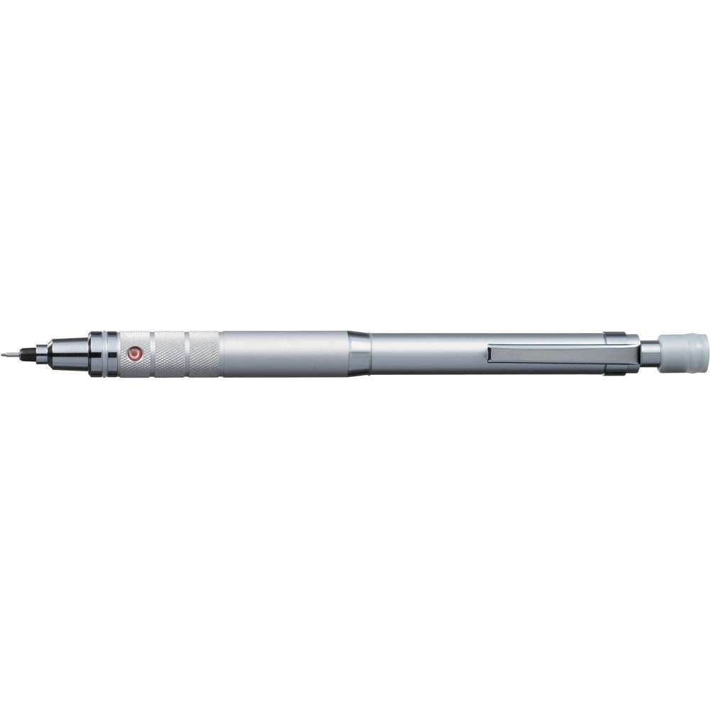 Mitsubishi Pencil Kurtoga Knurled 0.5 Silver Mechanical Pencil M510171P.26 - Made In Japan