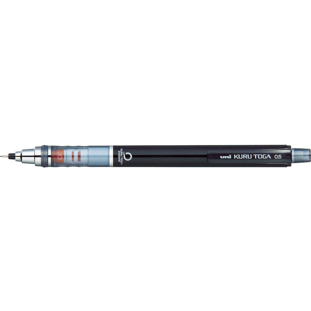 Mitsubishi Pencil Kuru Toga 0.5Mm Mechanical Pencil - Black (Made In Japan)
