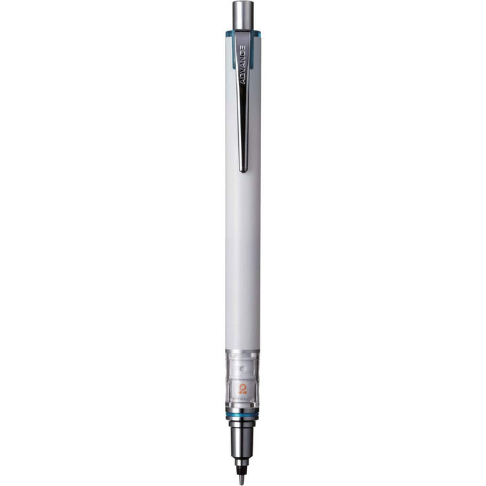 Mitsubishi Pencil Kuru Toga Advance 0.5 White Mechanical Pencil - Made In Japan (M55591P.1)