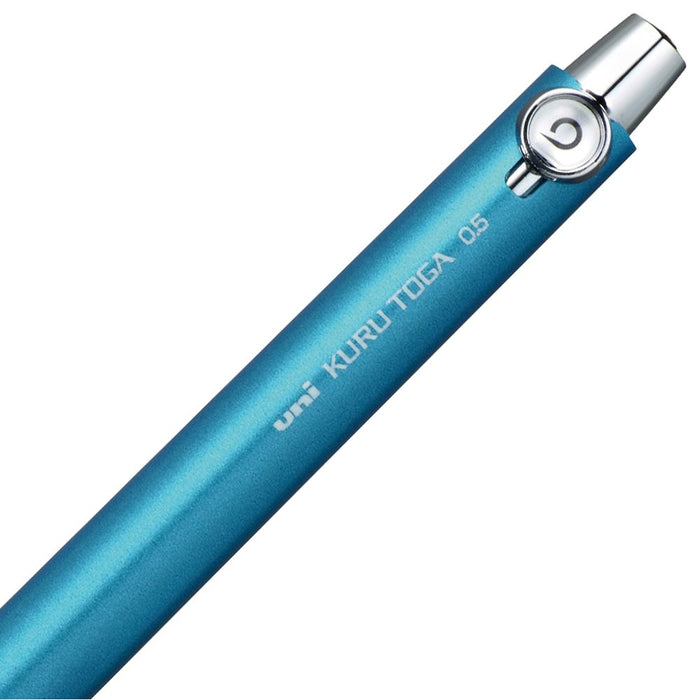 Mitsubishi Pencil Kurutoga 0.5 Blue Mechanical Pencil W/ Rubber Grip (M56561P.33) - Made In Japan