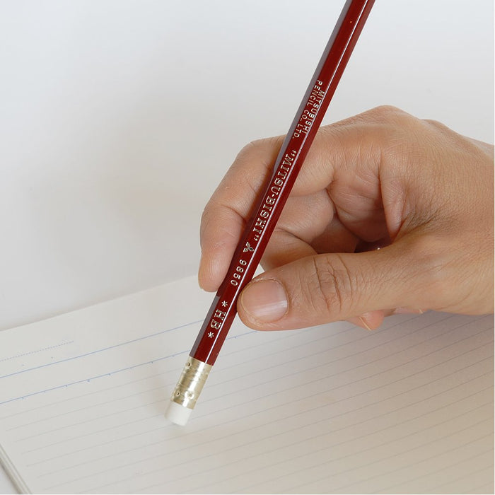 Mitsubishi Pencil Pencil With Eraser 9850 Hb (Japan) - 1 Dozen
