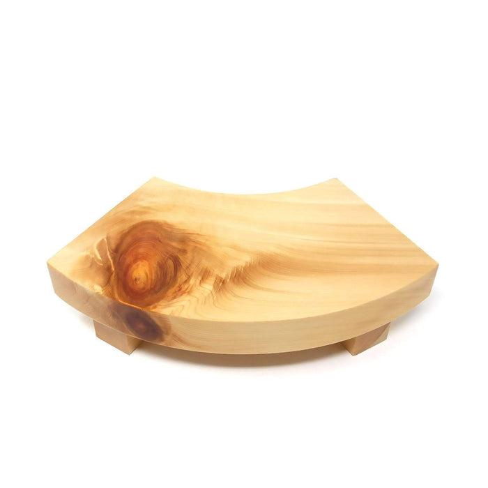 Miyabi Urushi Hinoki Cypress Wooden Sushi Geta Plate 35cm