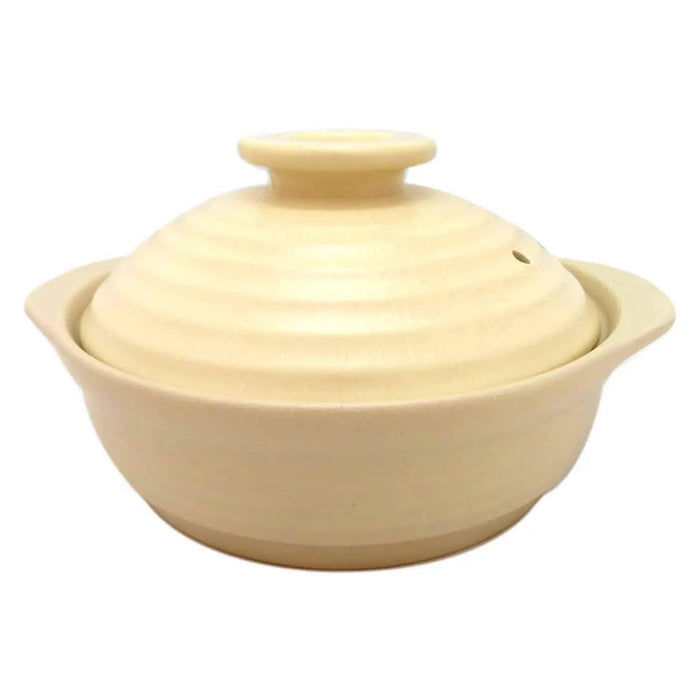 Miyawo Thermatech Ceramic Induction Donabe Casserole 10-Go - Beige