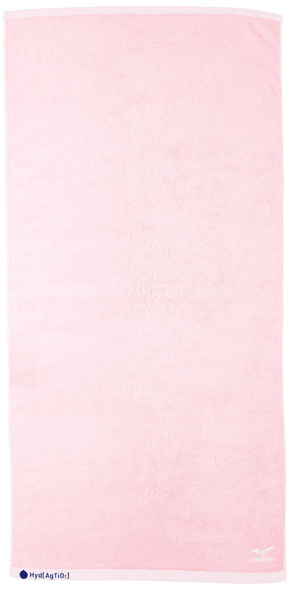 Mizuno Hydro Silver Titanium Bath Towel - Sweat Absorbent Quick Dry Deodorant Pollen House Dust Unisex Japan C2Jy8101 64 Pink