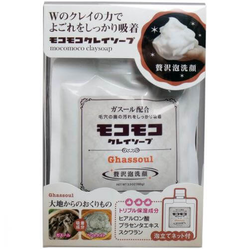 Mokomoko Clay Soap Gasuru Blend 100g Japan With Love