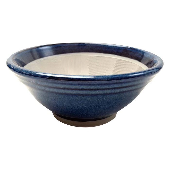 Motoshige 陶瓷 蓝色 研钵 25 厘米
