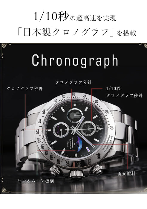 Toei Japan The Quintessential Quintuplets Nino Nakano Chronograph Watch Sun Moon (White)