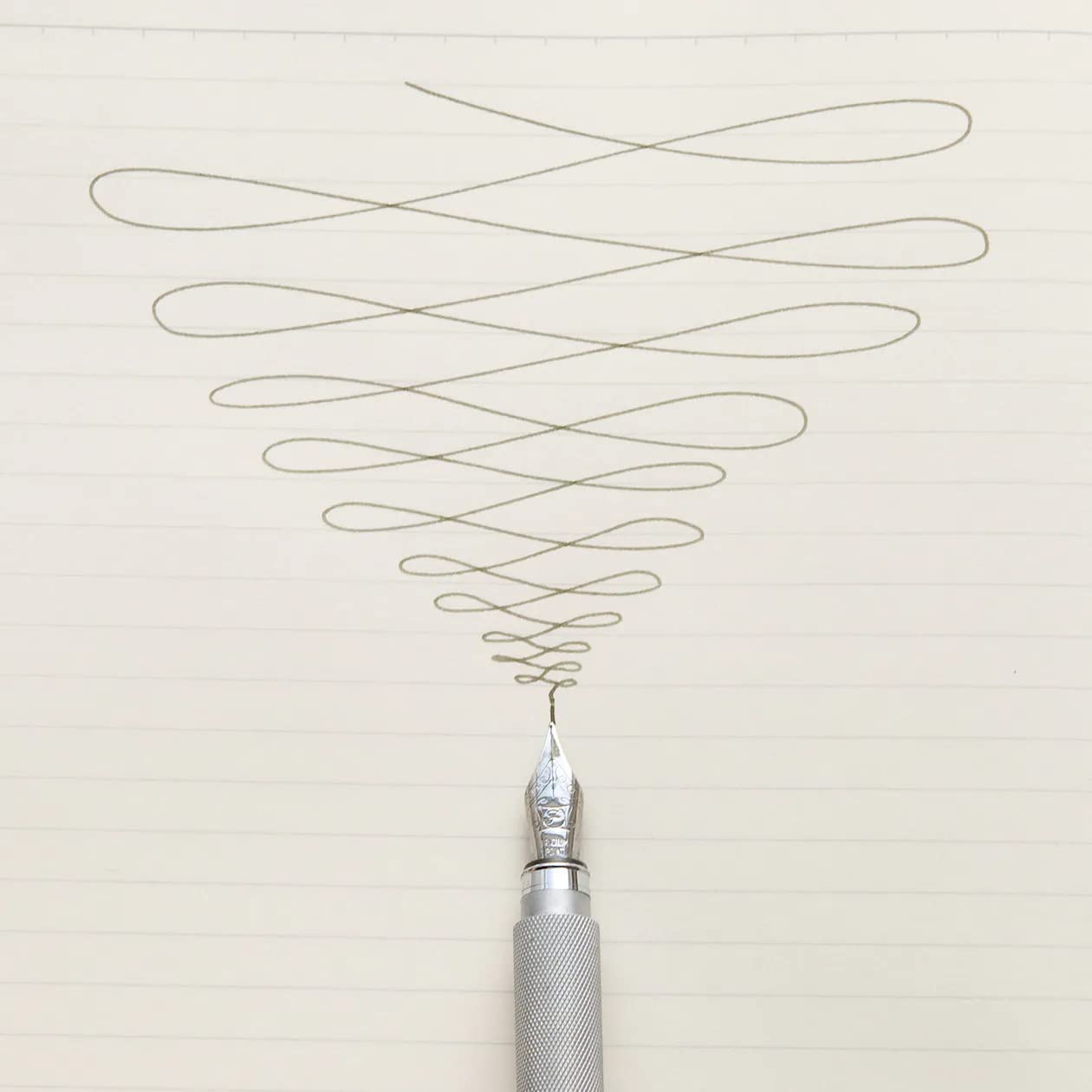 Mujirushi Ryohin Aluminum Round Fountain Pen Black 13.7X1Cm Japan 1 Fine Ink Cartridge