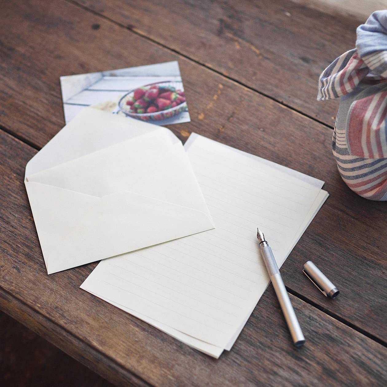 Mujirushi Ryohin Aluminum Round Fountain Pen Black 13.7X1Cm Japan 1 Fine Ink Cartridge